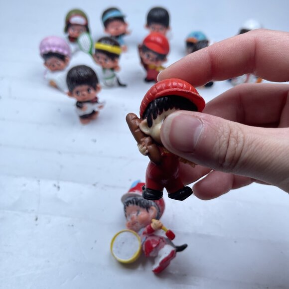 Lot of 13 Monchichi Sekiguchi Figurines Vintage 1979 1981 & more Toys Mattel - Picture 8 of 16